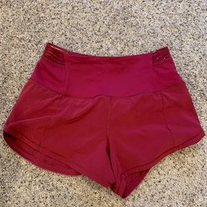 SOLD Lululemon Speed Up shorts